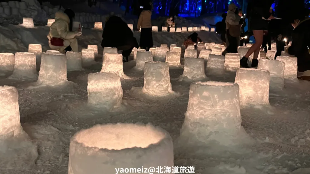 定山溪雪燈路