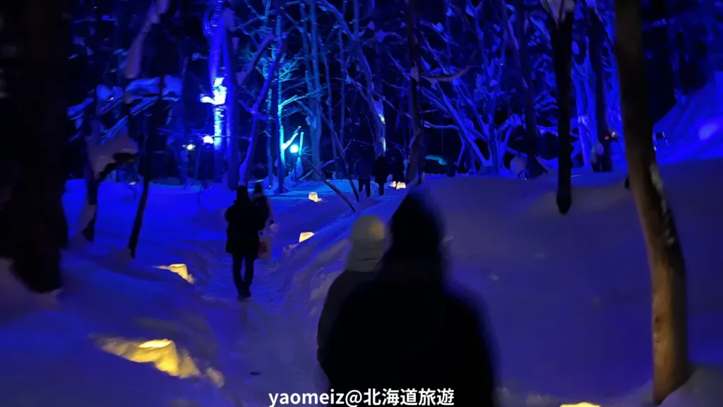 定山溪雪燈路