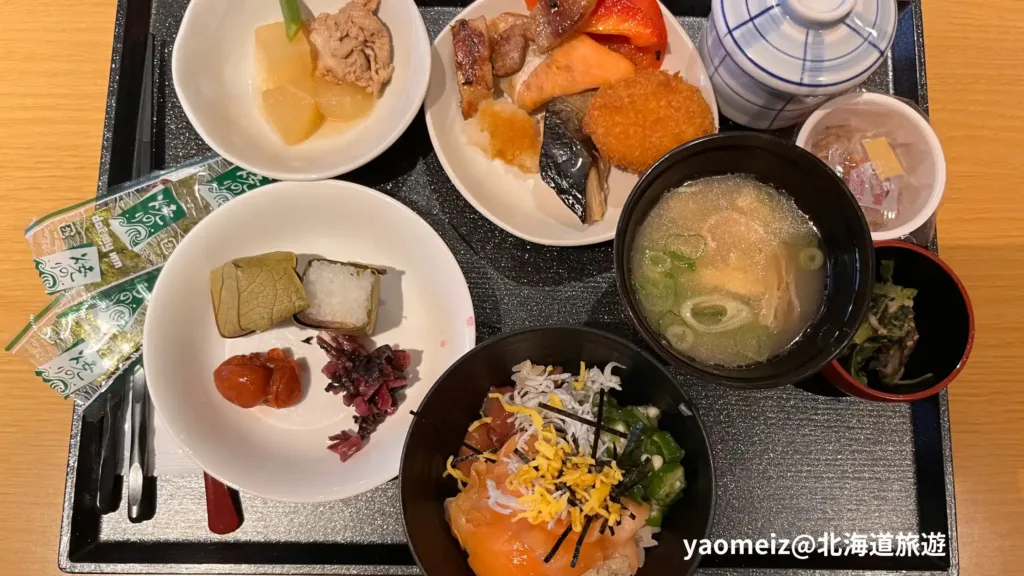 「御宿野乃奈良早餐-自製生魚片海鮮丼飯