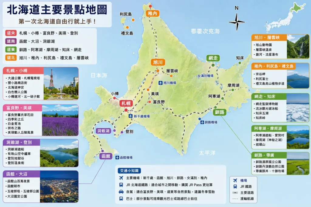 北海道地圖